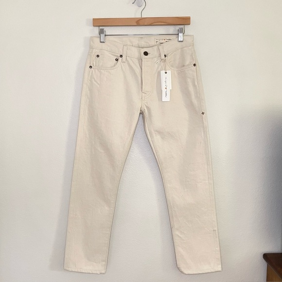 NWT Imogene + Willie James Jean Slim Straight Natural Seeded Selvedge Denim 25 - Picture 3 of 16
